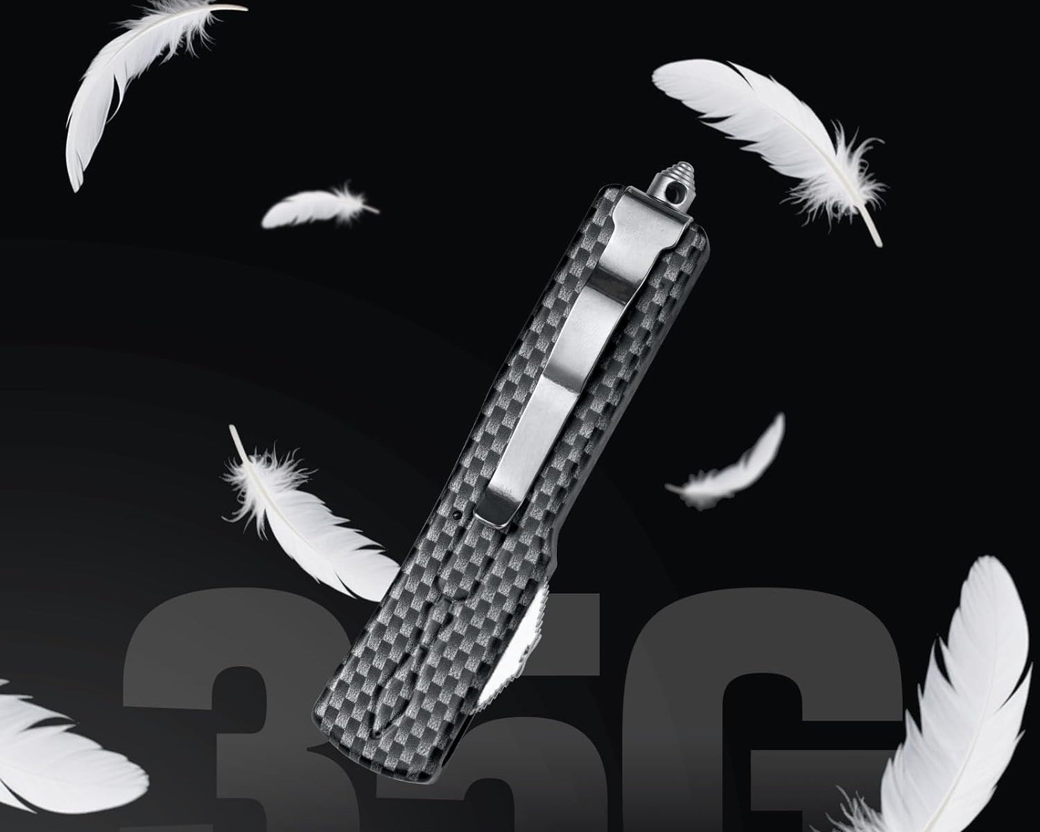 Utility knife EDC Box Cutters Pocket Knife With 20pcs Blades Replacement Black