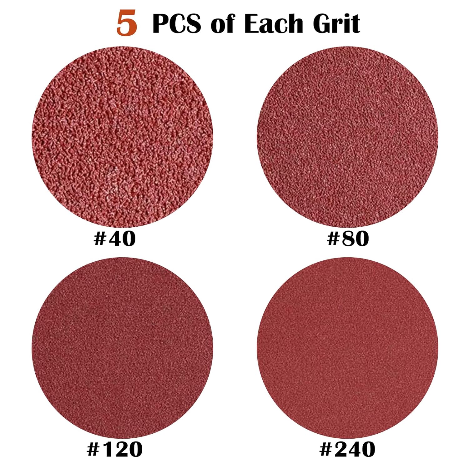 20 Pack 4 x 21 Inch Sanding Belts, Belt Sander Paper (5 Each of 40 80 120 240 Grits), Aluminum Oxide for Woodworking Polishing, Compatible with Wood Aluminum Non-Ferrous Metal Plastic Fiberglass