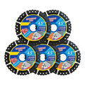 Multi-Purpose Saw Blades, 2026 Upgrade 4.5" Diamond Multi-Purpose Saw Blades - Heavy Duty Angle Grinder Discs for Cutting Marble/Quartz/Stone/Tile/Metal/Plastic (3PCS)