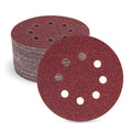 110 PCS 6 Inch 6-Hole Sanding Discs, Round Hook and Loop, Sandpaper for Random Orbital Sander 60 80 120 240 400 Grits, Sand Paper Assortment Pack