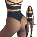 NEW COMPRESSION BAND & ONE SEAM OPTION! THE ORIGINAL MAGIC FLEECE LINED LEGGINGS - XXS TO 3XL - 4 SHADES - CLOSED FOOT - Fleece Tights Available in Plus Size and Light to Brown Fur