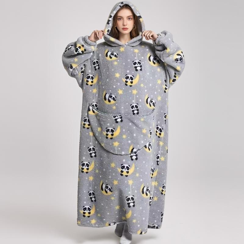 Oversized Blanket Hoodie, Cozy Fleece Hoodie