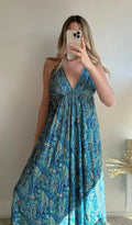 Women's Bohemian Chic Maxi Dress-red