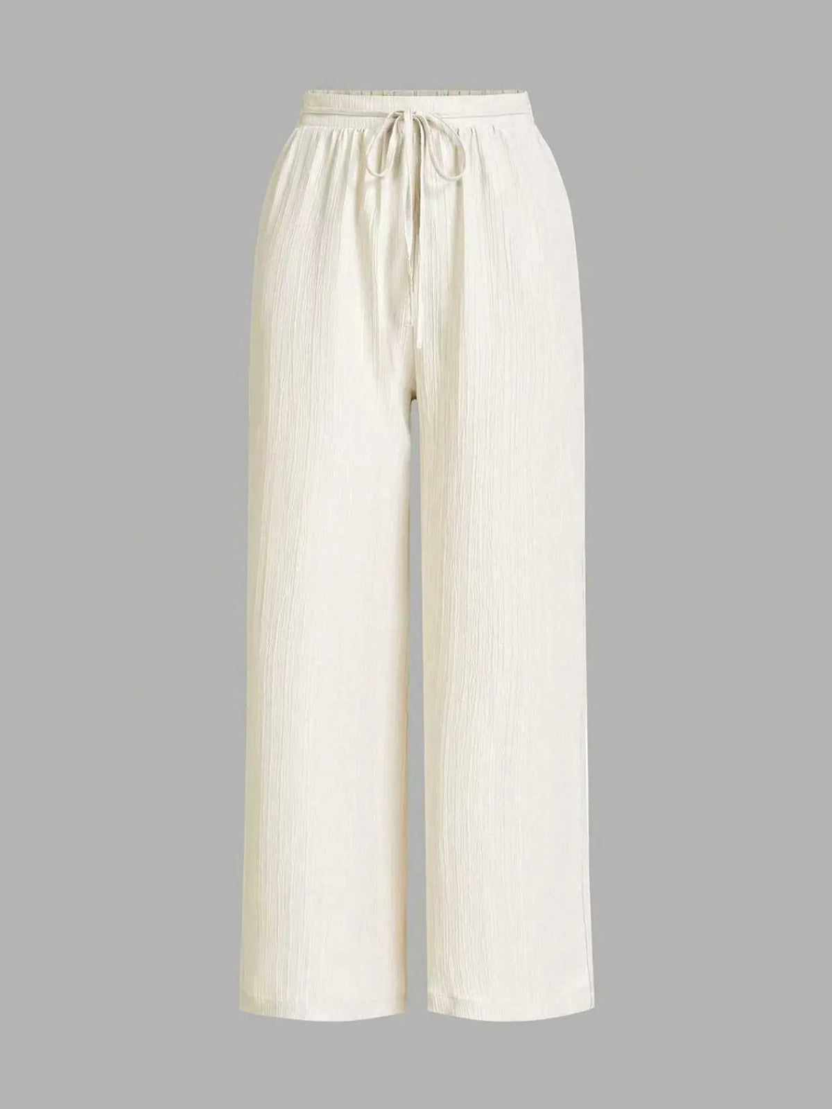 3-Piece Set: Women's Solid-Color Wide-Leg Pants