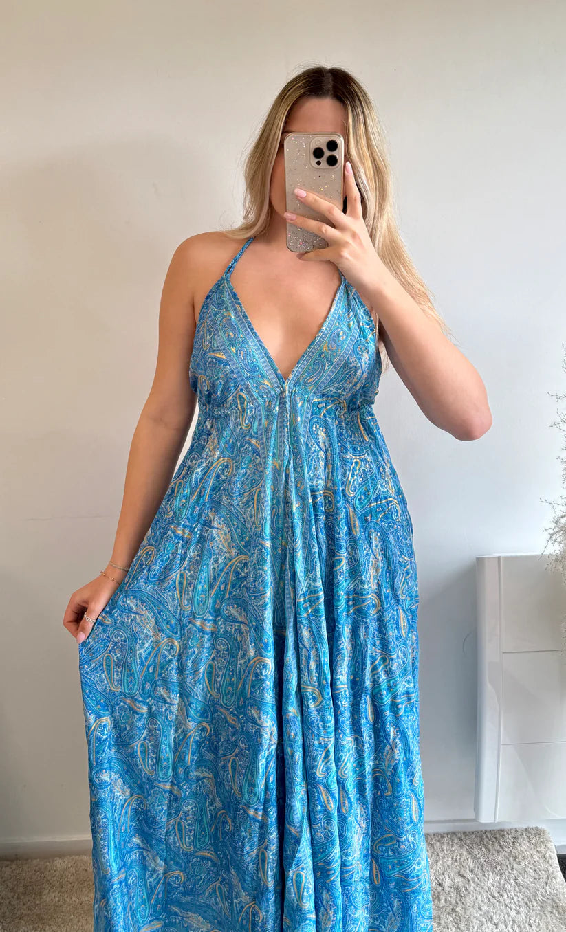 Women's Bohemian Chic Maxi Dress-red